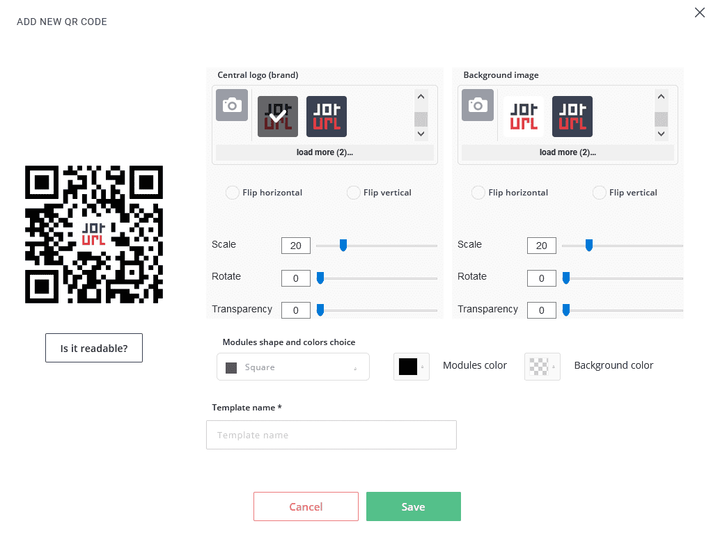 custom QR Code to open App Pages